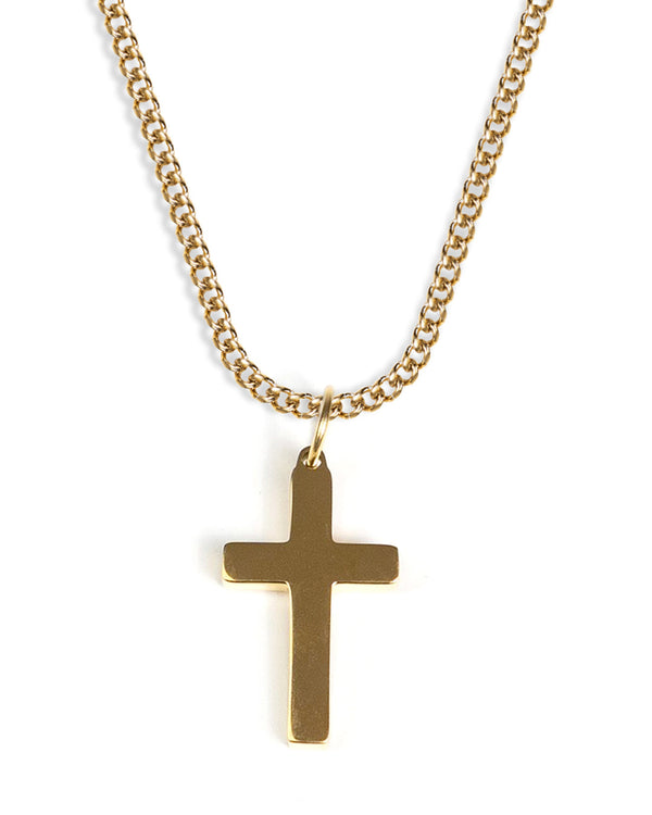 UNSHINEBAR Cross Curb Chain Gold