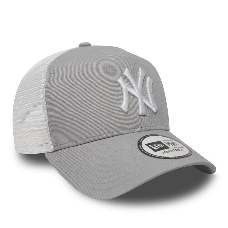New York Yankees Clean A Frame Trucker Grau