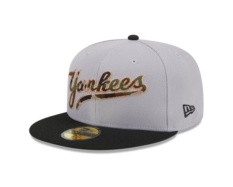 59FIFTY New York Yankees Camo Fill Fitted Cap Grey