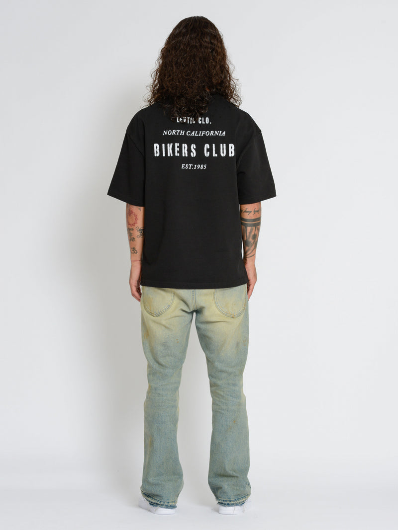 Levtic Black Bikers Club T-Shirt