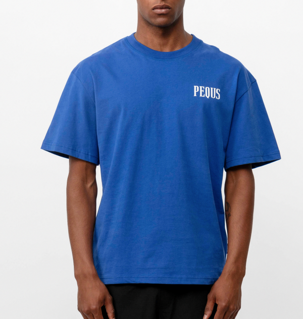 Pequs Back Logo T-Shirt / Blue