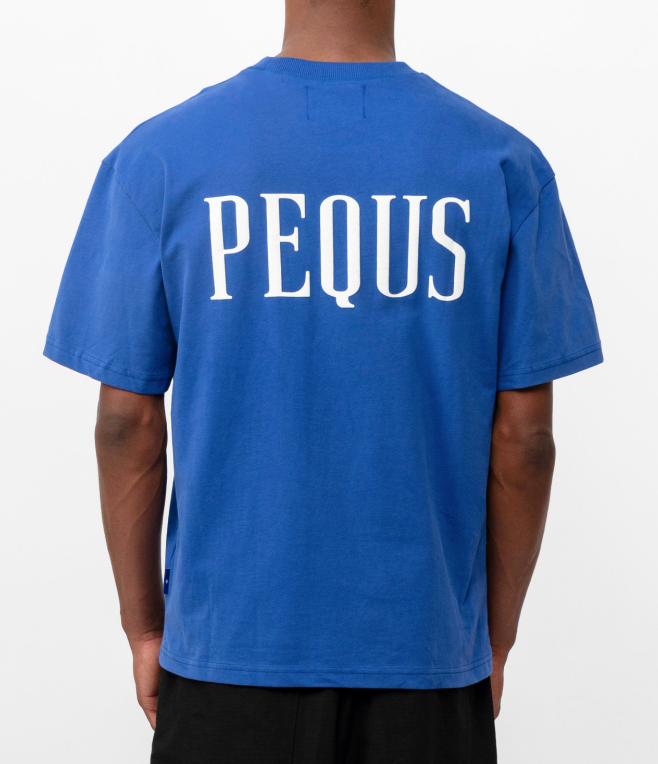 Pequs Back Logo T-Shirt / Blue