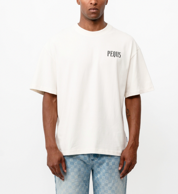 Pequs Back Logo T-Shirt Whisper White