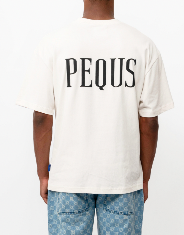 Pequs Back Logo T-Shirt Whisper White