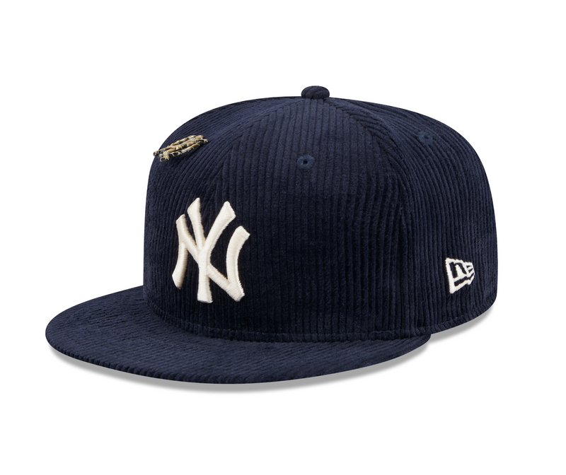 59FIFTY New York Yankees Letterman Pin Cord Dunkelblau