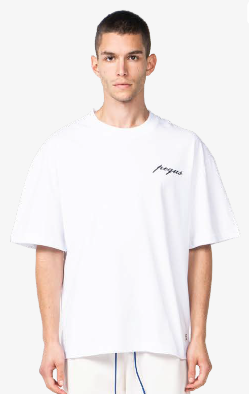 Pequs Chest Logo T-Shirt white