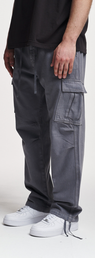 2Y STUDIOS Lunas 2-Pocket Cargo Pants Grey