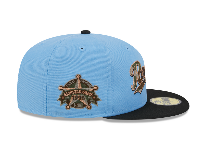 59FIFTY Texas Rangers Camo Fill Fitted Cap Blau