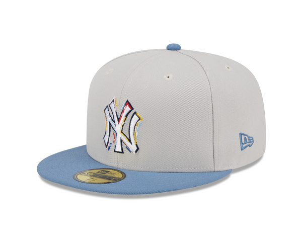 59FIFTY New York Yankees Color Brush Fitted Cap Beige