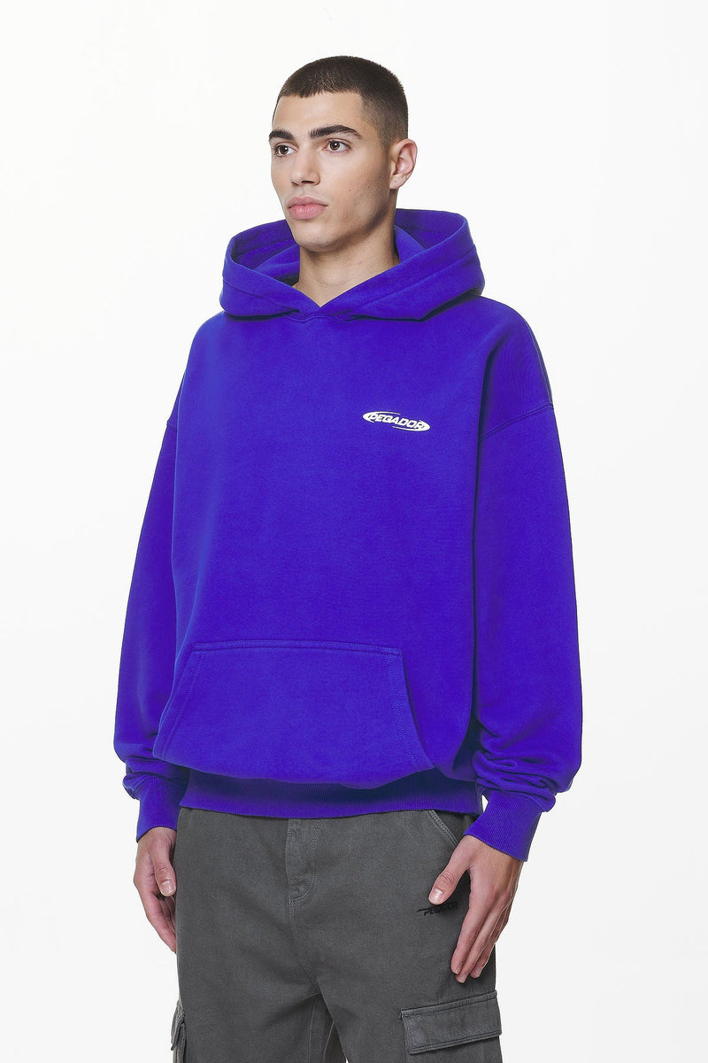 Pegador Crail Oversized Hoodie washed endless blue