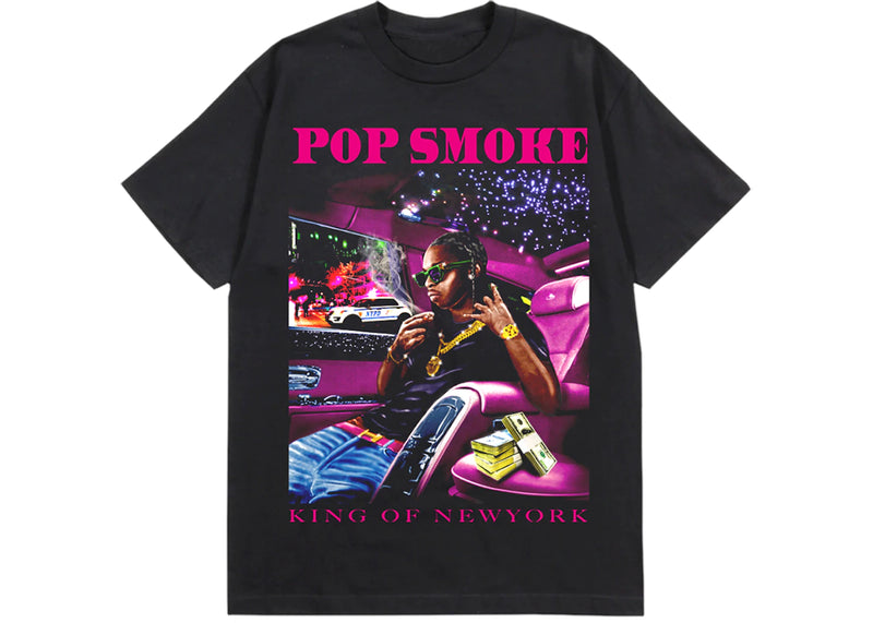 Pop Smoke x Vlone King Of NY T-shirt Schwarz