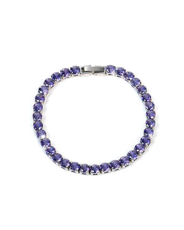 Unshinebar Tennis Bracelet Steel Purple