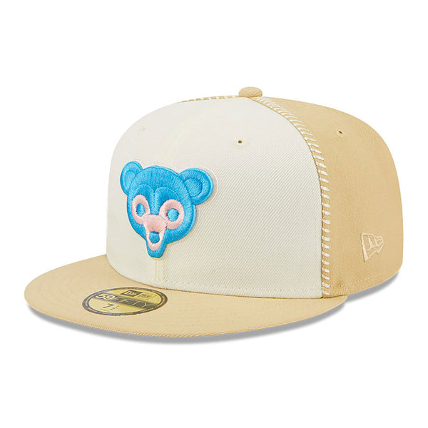 59FIFTY Chicago Cubs Seam Stitch Fitted Cap Beige