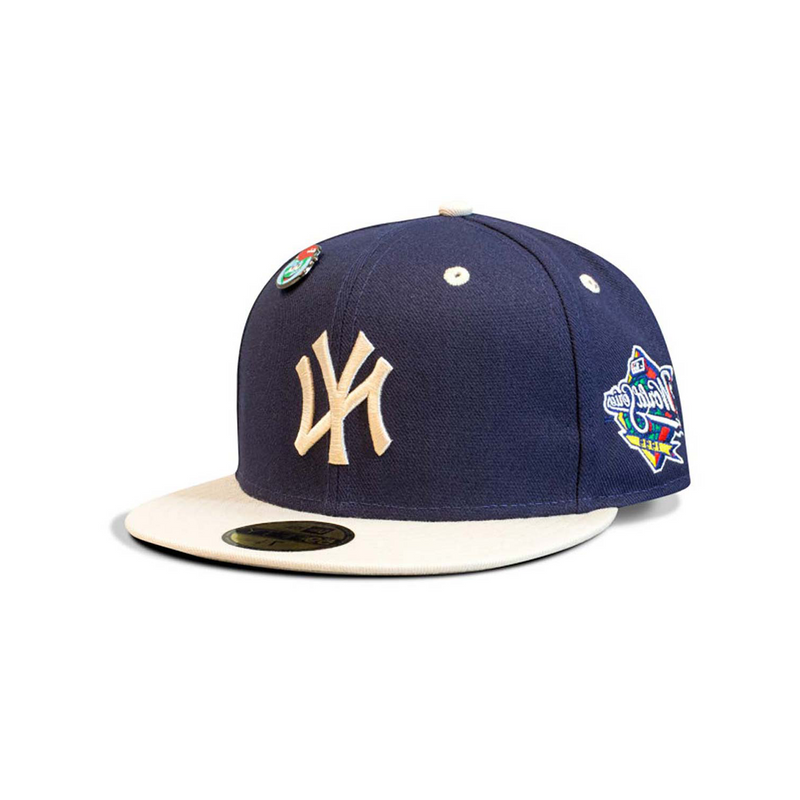 59FIFTY New York Yankees MLB World Series Pin Fitted Cap Dunkelblau