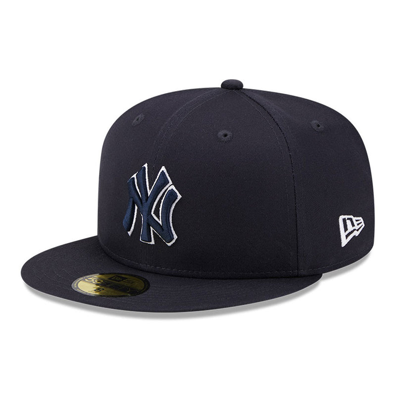 59FIFTY New York Yankees Team Outline 59FIFTY Fitted Cap Dunkelblau