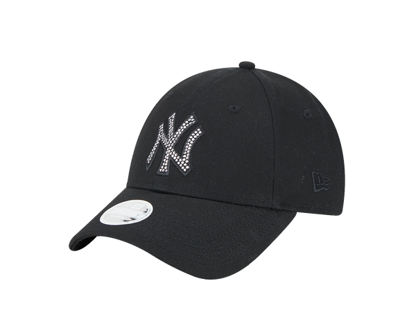 9FORTY New York Yankees Diamant Damen Verstellbare Cap Schwarz