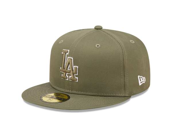 59FIFTY LA Dodgers Fitted Cap  Outline Olive