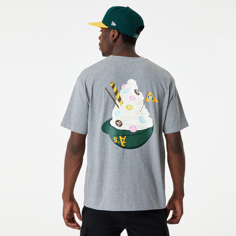 Oakland Athletics MLB Ice Cream Oversized T-Shirt Grau