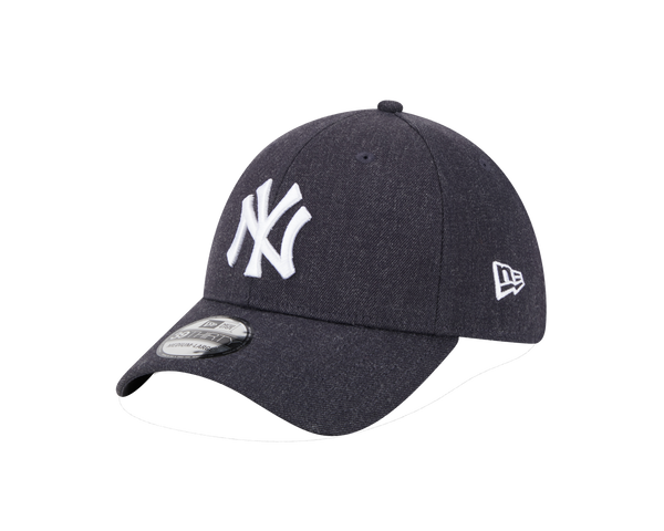 39THIRTY New York Yankees Heather Wool Stretch Fit Cap Dunkelblau