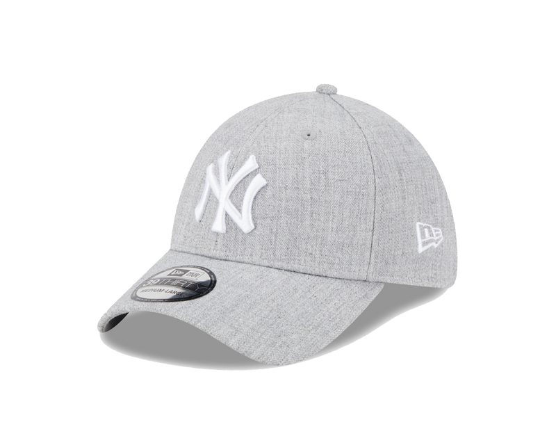 39THIRTY New York Yankees Heather Wool Stretch Fit Cap Grau