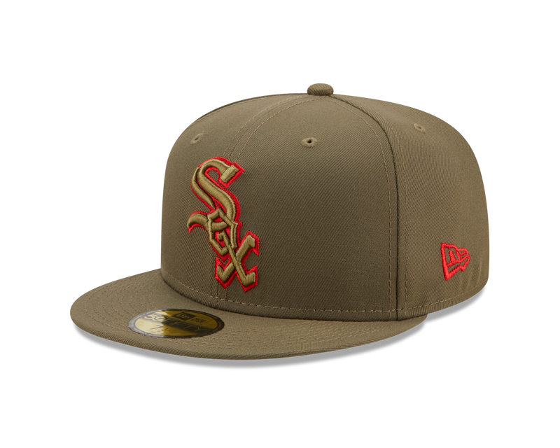 59FIFTY ALL STAR GAME CHICAGO WHITE SOX OLIVE SCARLET