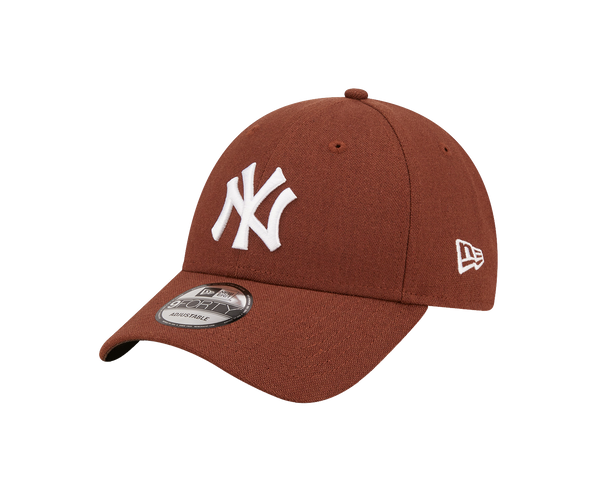 9FORTY New York Yankees Strapback Cap Leinen Braun