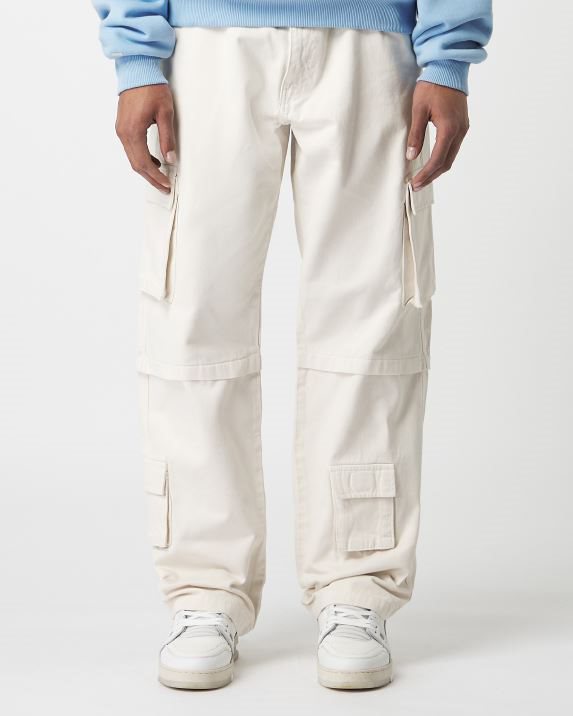 85 Baggy Cargo Pants Off White